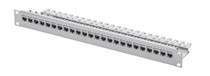 Telegärtner Modulträger, Patchpanel, incl. 24xAMJ-SL-Module, T568B, CAT6A,19&quot;,incl.Kabelabfangung