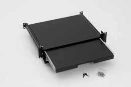 Triton 19"zbh. Tastaturschublade, 19", 2HE, Schwarz, Abschl,