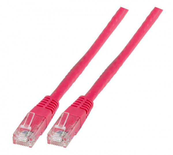 Patchkabel RJ45, CAT6 250Mhz, 0.25m magenta, UTP(U/UTP);