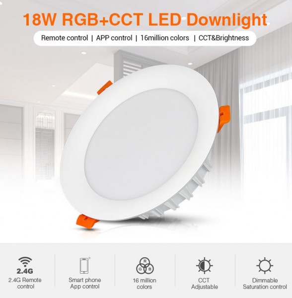 Synergy 21 Panel LED circular 18W RGB-Blanco