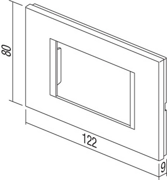 TEM Serie Modul Rahmen OL COVER PLATE LINE3M PW