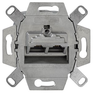 Rutenbeck Dose, UP, 2xRJ45, UAE-ClassEA iso-8/8 Up 0