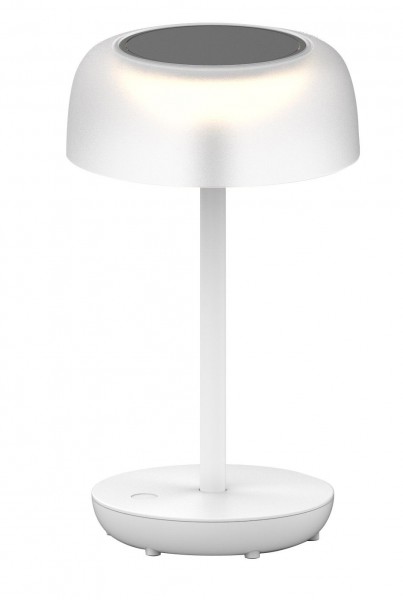 Synergy 21 Lámpara LED solar de sobremesa, blanco/transparente