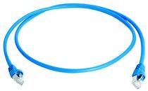 Telegärtner Patchkabel CAT6A, mini, 1.0m, Blau, 500MHz, S-STP(S/FTP), halogenfrei