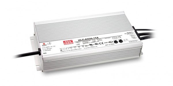 Mean Well HLG-600H-12B Alimentación 12V/480W IP65 Regulable