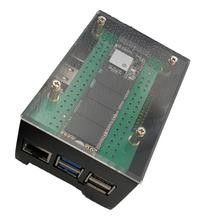 Rock Pi Carcasa de aluminio ecoPI Starter, plata