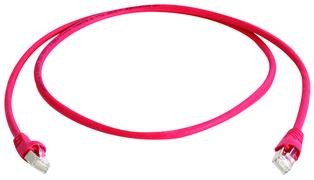 Telegärtner Patchkabel CAT6A, 1m Rot-Cross, 500MHz, PIMF, Halo