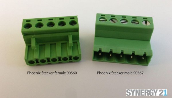 Synergy 21 Enchufe borne macho con conexión 5 pins