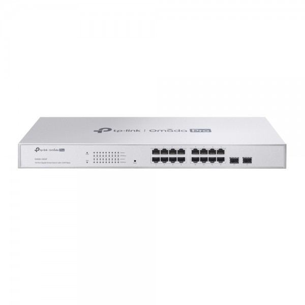Omada PRO smart managed Layer 2+ Switch • 18 Port • 16x 1GbE, 2x SFP • Omada PRO • S4500-16G2F
