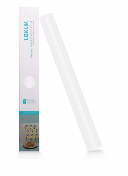 LOKLIK Vinilo adhesivo permanente Mate blanco 12m