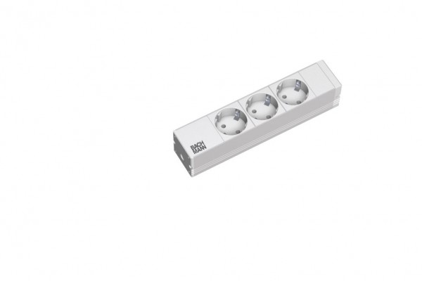 ALLNET Regleta 3x Enchufes (CEE7), 19", gris