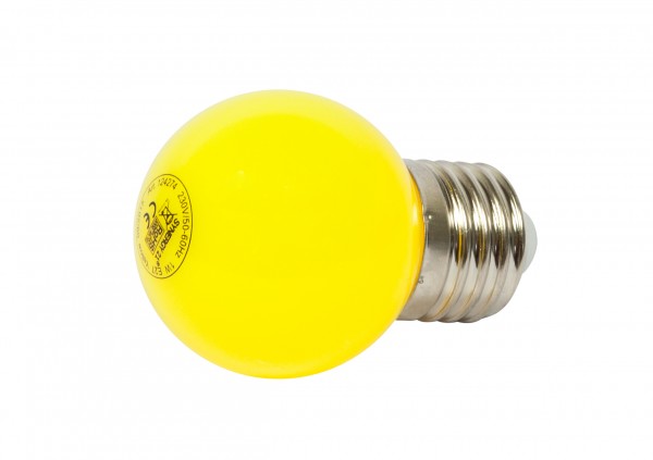 Synergy 21 Bombilla 1W E27 Amarillo, para cadena de luces