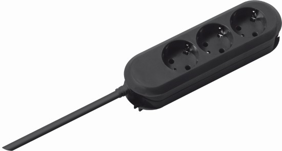 Bachmann Tischsteckdose, 3xDosen(CEE7)->Stecker(CEE7), 5m,