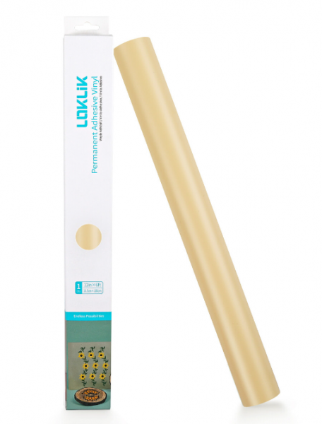 LOKLIK Vinilo adhesivo permanente Mate beige