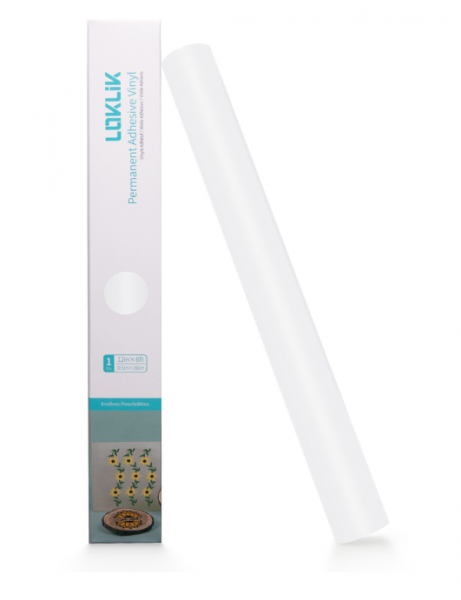 LOKLIK Vinilo adhesivo permanente Mate - Blanco - 30,5 x 180cm