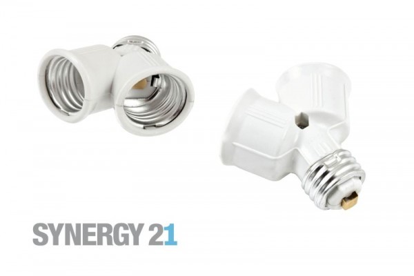 Synergy 21 Adaptador de casquillo E27 a 2xE27