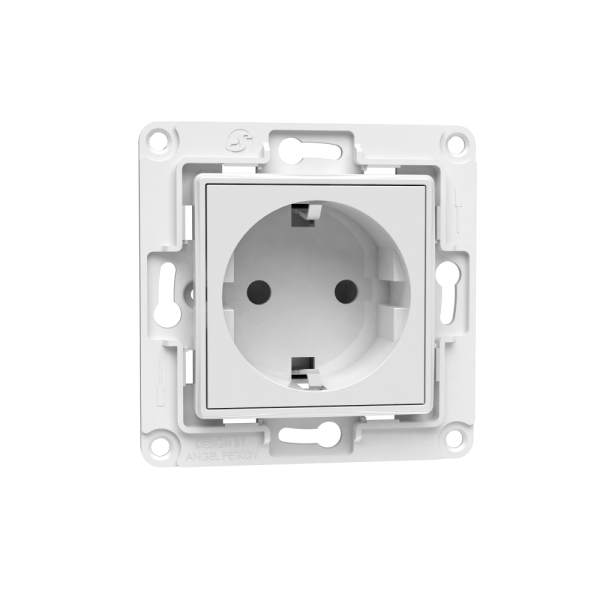 Shelly Enchufe de pared, Blanco