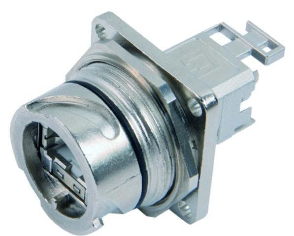 Telegärtner RJ45-Flanschset, Metall, STX V1, CAT6,