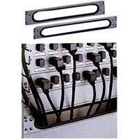 Knürr zub.Kabeldurchführungsplatte,1HE,Schwarz, 6-Pack