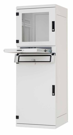Triton 19"Schrank 37HE, B600/T 600, Lichtgrau, Industrievert