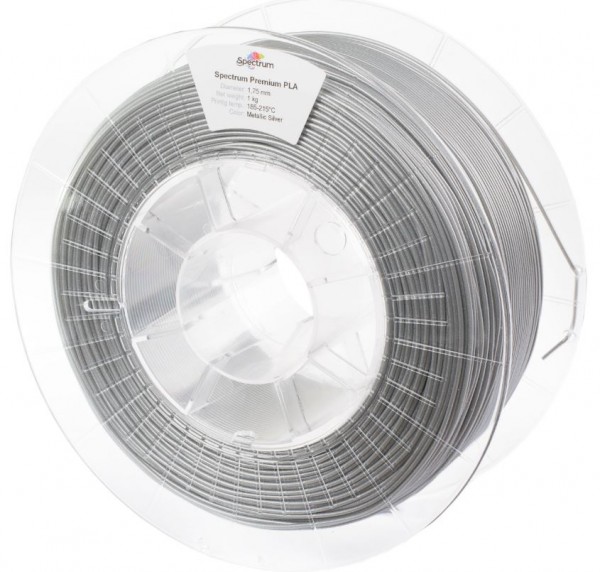 Spectrum Filamento 3D PLA 1.75mm PLATA METALIZADA