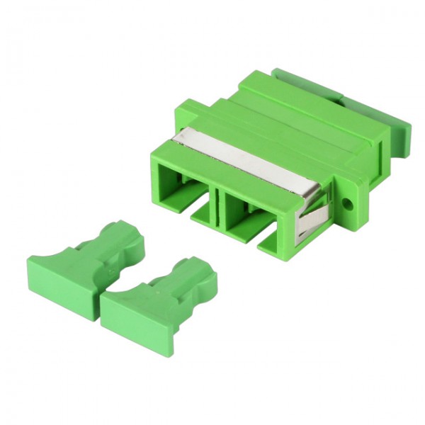 LWL-Kupplung, SC-Buchse/SC-Buchse, 50/125u Multimode, duplex, PVC, OM5, hell Grün,