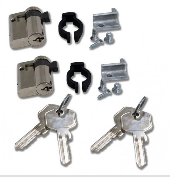 Triton 19"Schrank,zbh. Ersatz, Schwenkhebelgriff, Metall, zbh. 2xPHZ(paarweise), paarweise Schlüssel