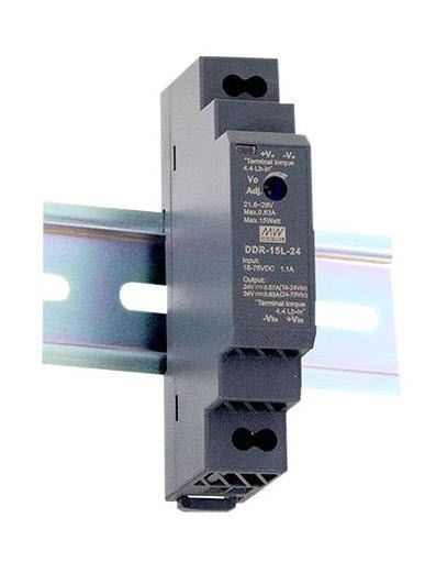 Mean Well Convertidor CC/CC de carril DIN 5V/3A