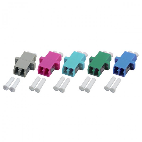 LWL-Kupplung,LC-Buchse/LC-Buchse, 50/125u Multimode, duplex, PVC, OM2,