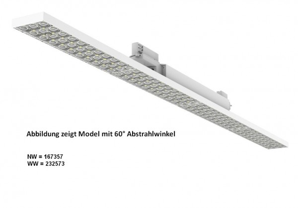 Synergy 21 Luminaria lineal Serie Track 48W 60º CRI&gt;90, blanco cálido