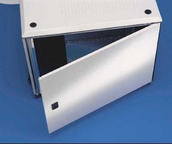 Knürr Schrank Smaract,zbh.Tür,15HE,1-teilig,Stahlblech gesch