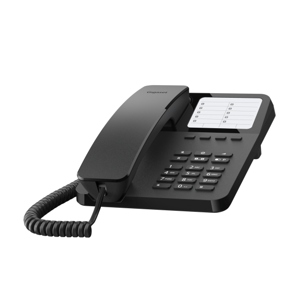 Gigaset DESK 400 Teléfono analógico, negro
