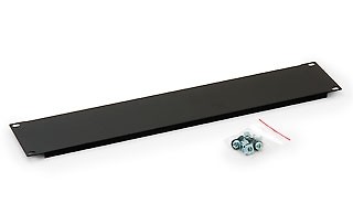 Triton 19"zbh.Blindplatte,2HE,Schwarz