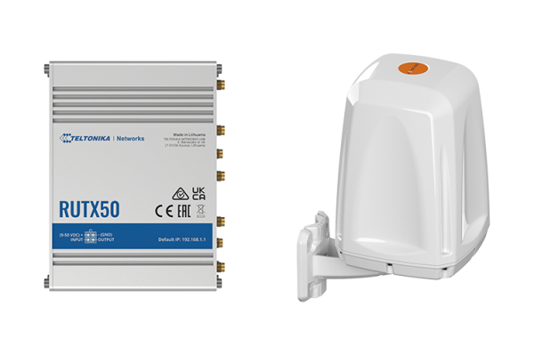 Teltonika · RUTX50 · 5G Router &amp; Poynting · A-EPNT-0004-V1-17 · 5G Rundstrahlantenne BUNDLE