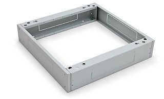 Triton 19"Schrank, zbh. Sockel, RDA/RTA, B600xT 800, Lichtgrau, bis 1500Kg,