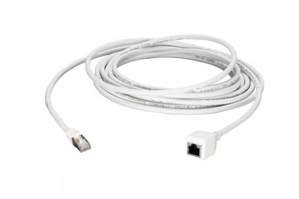 Patchkabel RJ45, CAT6A 500Mhz, 3m, weiss; S-STP(S/FTP); AWG26, Verlängerung Stecker/Buchse,