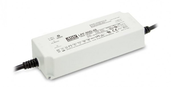Mean Well LPF-90D-24 Alimentación 24V/90W IP67 Regulable