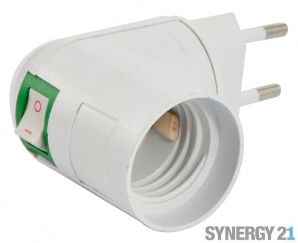 Synergy 21 Adaptador de casquillo de corriente a E27 con int