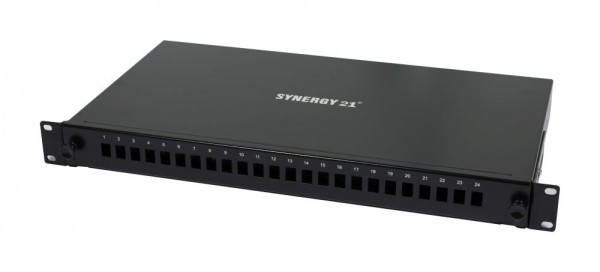 Synergy 21 Panel de parcheo 24x LC, 19¨, Negro