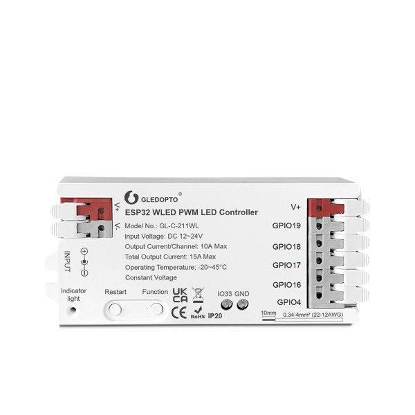 Synergy 21 LED Serie EOS 55 WLED Controller ESP32 PWM 5in1 12/24V