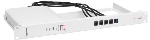 Rackmount.IT, Rack Mount Kit for AVM FRITZ!Box 4060, UTP(ungeschirmte) Kupplung/Patchkabel, 1HE/19&quot;,