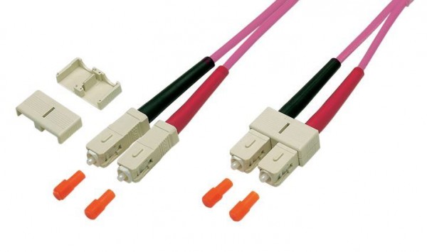 LWL-2-Faser-Patchk. 5mtr.SC-SC, 50/125um, OM4