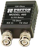 PATTON 460M Balun 75-120Ohm BNC- Male
