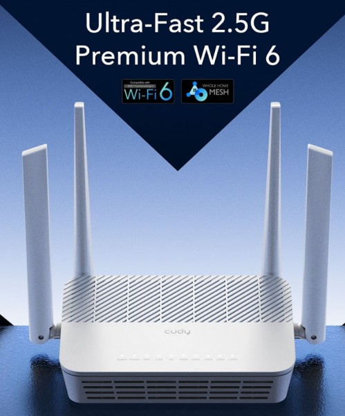 Cudy WR3000H Router Wi-Fi 6 Mesh 2.5G AX3000