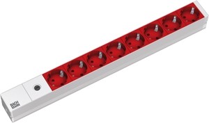 Allnet 19"zbh.Steckdosenleiste, 8xDosen(CEE7)->Kaltgeräte(S