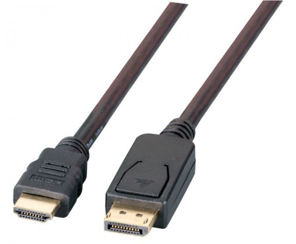 Kabel Video DisplayPort => HDMI, ST/ST, 2m, 4K60Hz,