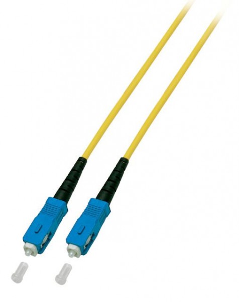 LWL-1-Faser-Patchk. 2mtr.SC-SC, 9/125um, Achtung Simplex!, 3mm