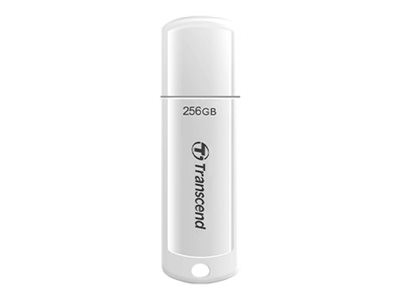 Transcend JetFlash 730 Pendrive 256GB, blanco