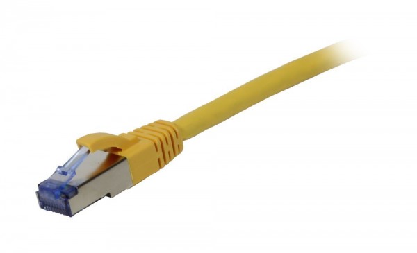 Patchkabel RJ45, CAT6A 500Mhz, 2m, gelb, S-STP(S/FTP), AWG27, LSZH, Synergy 21
