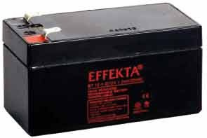 Effekta zbh.Batterien, 12V-1,2AH,